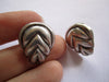 Estate Sterling Earring, Small Repousse Stud