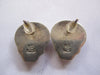 Estate Sterling Earring, Small Repousse Stud